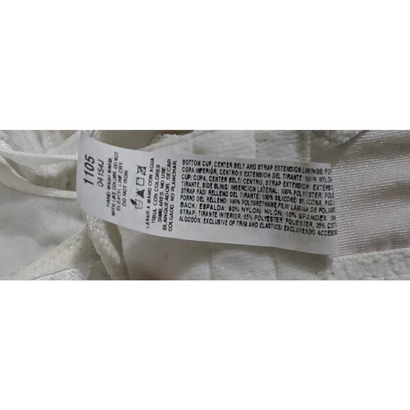 JMS Just My Size No Wire Free 1105 Bra Plus Size 42D 42 D White Comfort Straps - Picture 4 of 4